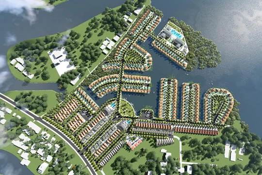 Dự án Khu đô thị Cồn Tiến (Hội An, Quảng Nam) do Công ty CP Đạt Phương làm chủ đầu tư (ảnh datphuong.com)