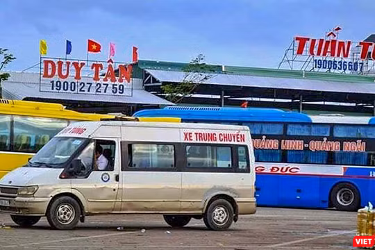 Một góc Bến xe trung tâm Quảng Ngãi