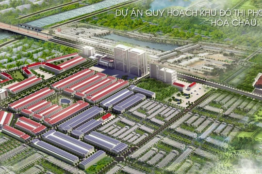 Phối cảnh dự án Khu đô thị Phong Nam (xã Hòa Châu, huyện Hòa Vang, TP Đà Nẵng) (ảnh chụp lại màn hình từ website)