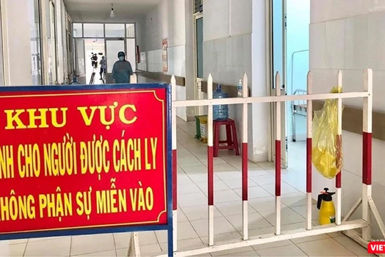 Khu vực điều trị bệnh nhân mắc COVID-19 tại Trung tâm Y tế huyện Bình Sơn (Quảng Ngãi) 