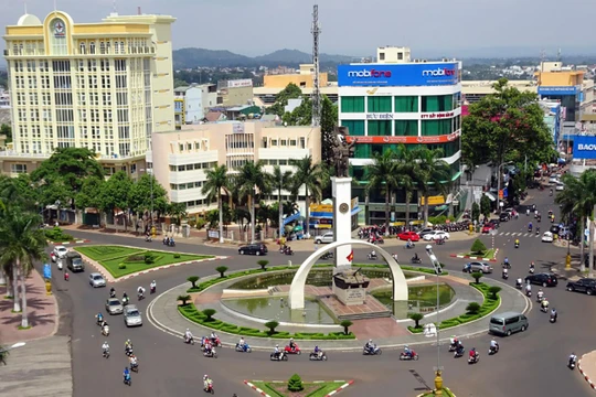 Một góc TP Buôn Ma Thuột, tỉnh Đắk Lắk (Ảnh: Minh Hiển)