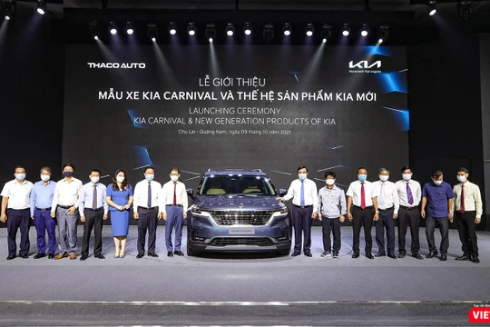 Đại diện tỉnh Quảng Nam, Tập đoàn THACO và đại diện KIA tại buổi sự kiện