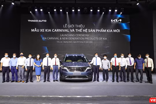 Đại diện tỉnh Quảng Nam, Tập đoàn THACO và đại diện KIA tại buổi sự kiện