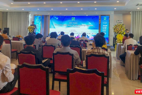 Quang cảnh Hội thảo chuyên ngành Tác quyền sáng tác trong kiến trúc tại Việt Nam do Hội kiến trúc sư tổ chức tại Đà Nẵng