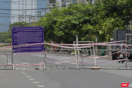 Khu vực dân cư bị phong toả do dịch COVID-19