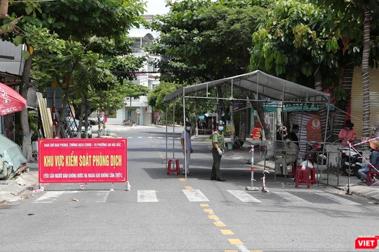 Chốt kiểm soát phòng dịch trên địa bàn phường An Hải Bắc