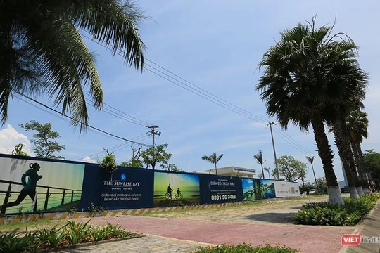 Một góc dự án Khu đô thị quốc tế Đa Phước (trên đường Nguyễn Tất Thánh, Đà Nẵng)