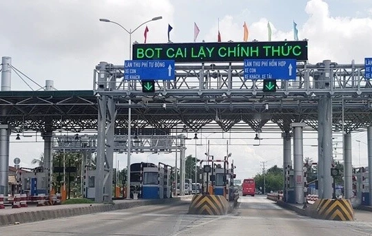 Trạm thu phí BOT Cai Lậy. (Ảnh: Internet)
