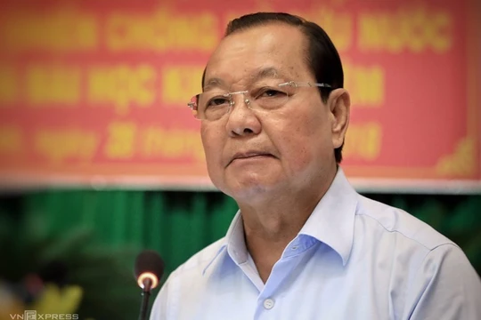 Ông Lê Thanh Hả tại Hội thảo khoa học Lực lượng Biệt động Sài Gòn - Gia Định năm 2018. Ảnh: Hữu Khoa.