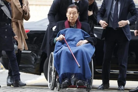 Nhà sáng lập Tập đoàn Lotte Shin Kyuk-ho. Ảnh tư liệu: EPA-EFE