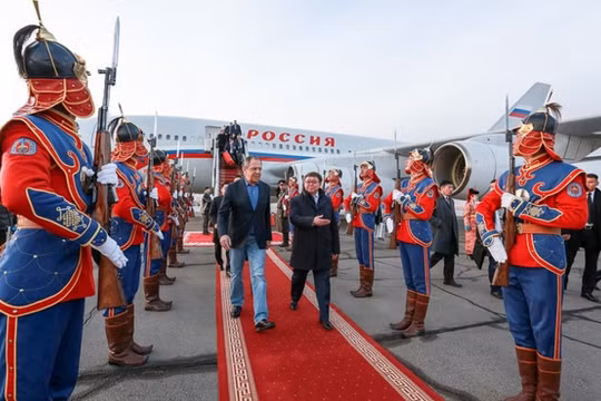 Ngoại trưởng Nga Lavrov trong chuyến thăm Mông Cổ hôm 14/4/2016 vừa qua.