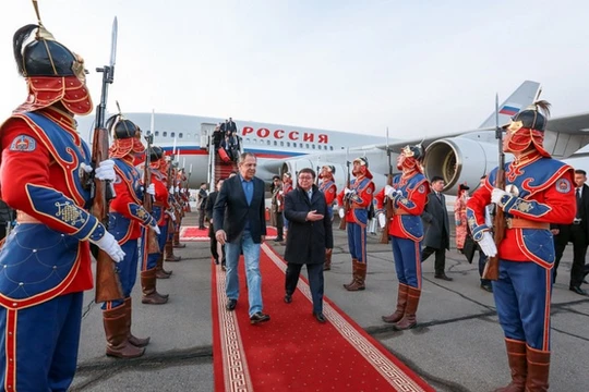 Ngoại trưởng Nga Lavrov trong chuyến thăm Mông Cổ hôm 14/4/2016 vừa qua.