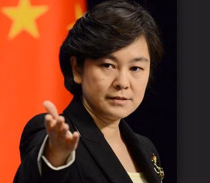 Phát ngôn viên Bộ Ngoại giao Trung Quốc Hoa Xuân Oánh.