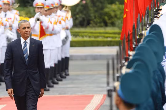 Tổng thống Hoa Kỳ Barack Obama trong chuyến thăm Việt Nam.