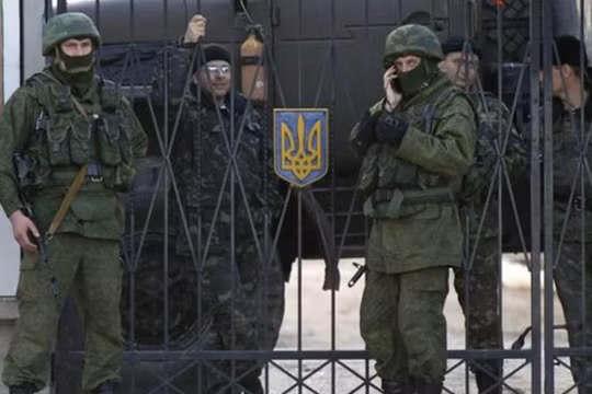 Lực lượng vũ trang Nga ở Crimea.