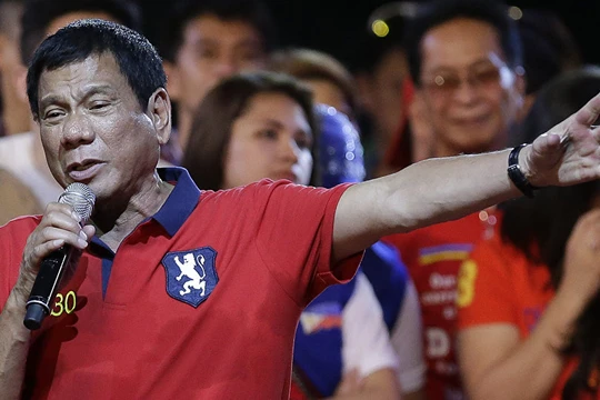 Tổng thống Philippines Duterte.