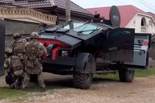 Xe bọc thép Falkatus xuất hiện trong đoạn video do an ninh Nga công bố