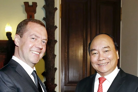 Hai Thủ tướng Nga - Việt Nam.