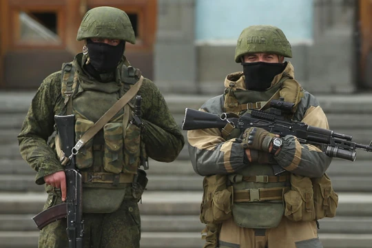 Quân đội Nga ở Crimea (ảnh minh họa).