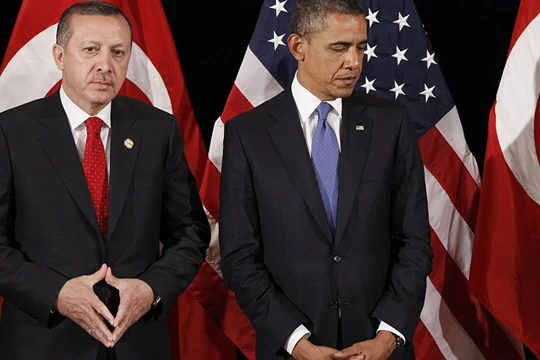 Tổng thống Thổ Nhĩ Kỳ Recep Tayyip Erdogan và Tổng thống Mỹ Obama (ảnh minh họa).