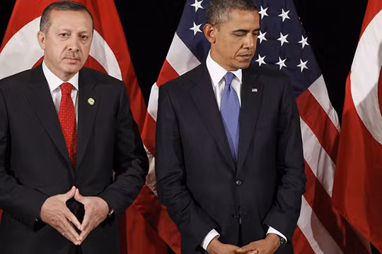 Tổng thống Thổ Nhĩ Kỳ Recep Tayyip Erdogan và Tổng thống Mỹ Obama (ảnh minh họa).