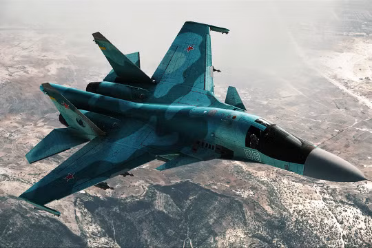Máy bay ném bom Su-34 của Nga.
