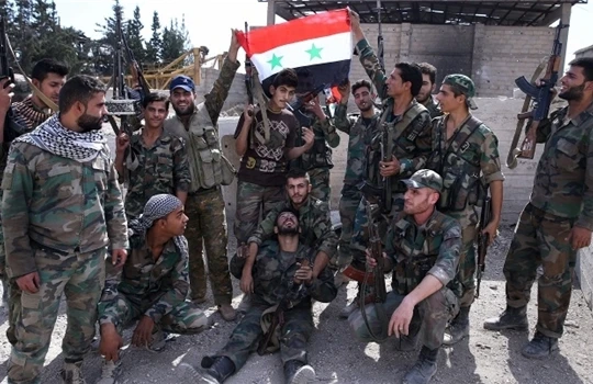 Những binh sĩ thuộc Lực lượng Vũ trang địa phương NDF