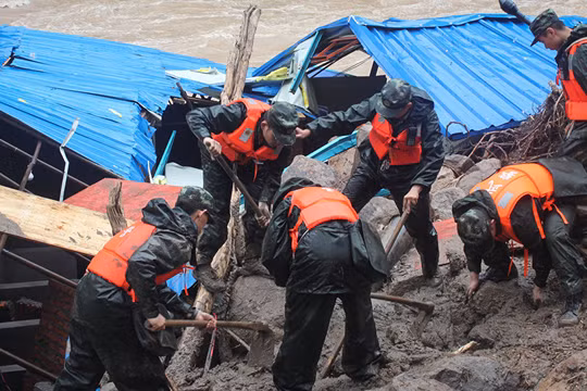 Lở đất tại Trung Quốc, ít nhất 14 người chết
