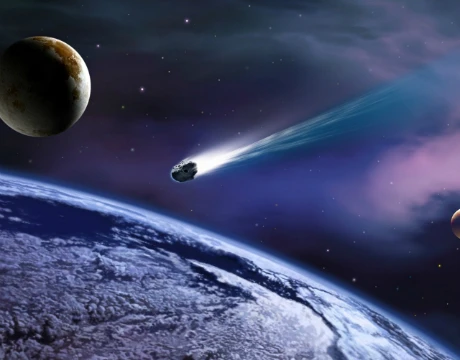 Thiên thạch mạnh ngang ba tỷ tấn thuốc nổ ngày càng gần Trái Đất (minh họa)