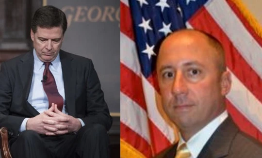 Giám đốc FBI James Comey (bên trái) và ông Reynaldo Tariche.