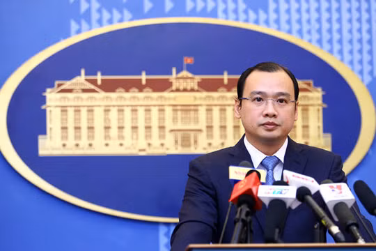 Người phát ngôn Bộ ngoại giao Việt Nam Lê Hải Bình - Ảnh: Nguyễn Khánh.