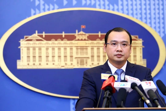 Người phát ngôn Bộ ngoại giao Việt Nam Lê Hải Bình - Ảnh: Nguyễn Khánh.