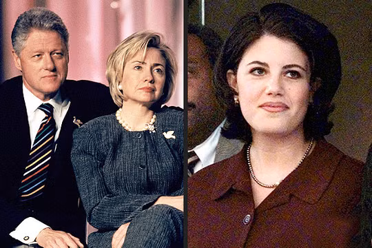 Vợ chồng cựu Tổng thống Bill Clinton và vụ scandal với cô Monica Lewinsky.