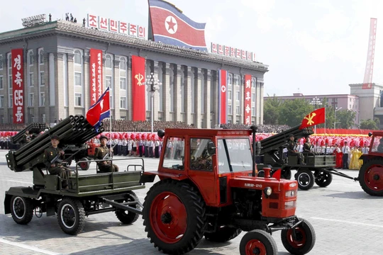 Duyệt binh ở thủ đô Bình Nhưỡng (ảnh minh họa).