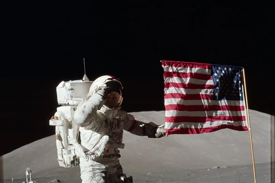 Dấu vết của các phi hành gia Mỹ đổ bộ lên mặt trăng đang dần biến mất (hình minh họa)