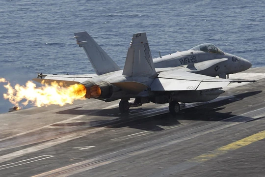 Máy bay trên tàu sân bay của Hải quân Mỹ (ảnh minh họa).