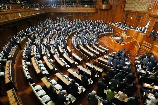 Thượng viện Nhật Bản phê chuẩn TPP hôm 9/12 sau khi hiệp định được thông qua tại Hạ viện vào ngày 10/11. Ảnh: AFP.