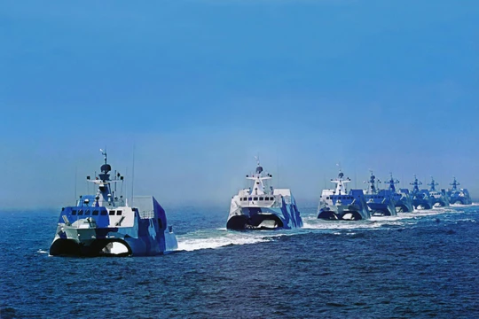 Tàu chiến cao tốc của PLA (ảnh minh họa).