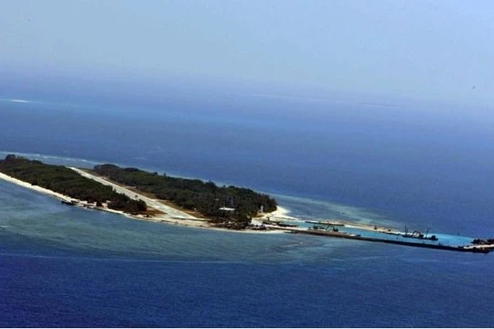 Đảo Ba Bình thuộc quần đảo Trường Sa của Việt Nam, hiện bị Đài Loan chiếm đóng bất hợp pháp. Ảnh: UDN Đài Loan.