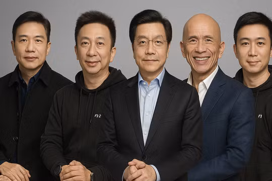 Năm gương mặt tiêu biểu đại diện cho các nhân tài công nghệ ở nước ngoài về nước kinh doanh thành công. Ảnh: Baidu.