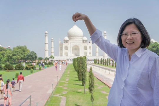 Hình ảnh thể hiện quan hệ đang nồng ấm giữa Đài Loan và Ấn Độ giữa lúc quan hệ Trung - Ấn đang căng thẳng (Ảnh: Dwnews).