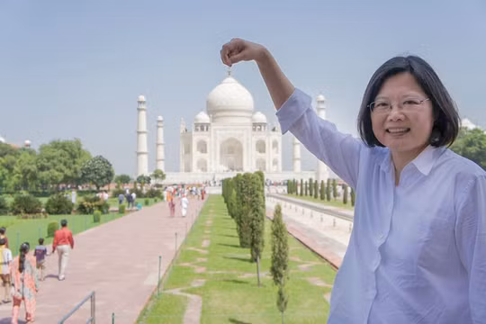 Hình ảnh thể hiện quan hệ đang nồng ấm giữa Đài Loan và Ấn Độ giữa lúc quan hệ Trung - Ấn đang căng thẳng (Ảnh: Dwnews).