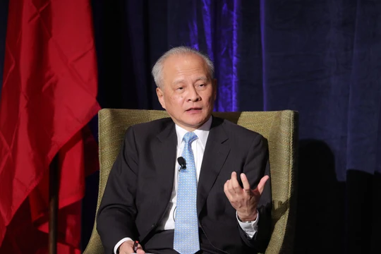 Đại sứ Trung Quốc tại Mỹ, ông Thôi Thiên Khải cho rằng tình hình quan hệ Trung-Mỹ hiện nay rất không bình thường (Ảnh: Đa Chiều).