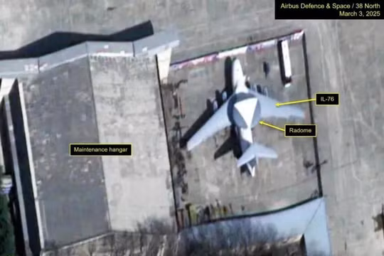 Ảnh vệ tinh chụp chiếc AWACS của Triều Tiên hôm 3/3/2025. Ảnh: QQnews.