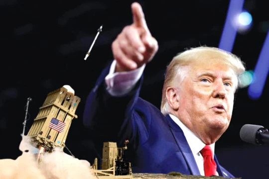 Tổng thống Trump đề xuất Kế hoạch phòng thủ tên lửa Golden Dome nhiều tham vọng nhưng gặp phải nhiều thách thức. Ảnh: Xinhua.