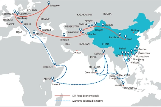 Sáng kiến chiến lược “Vành đai, Con đường” gây nhiều tranh cãi về hiệu quả và cả hậu quả đối với các quốc gia tham gia (Ảnh: FT).
