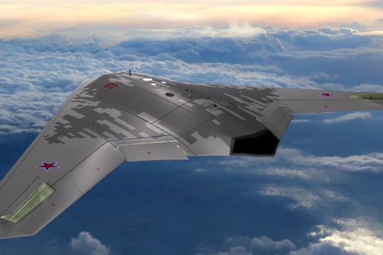 Máy bay không người lái Sukhoi S-70 Okhotnik sắp được Nga đưa vào sản xuất hàng loạt (Ảnh: Ifeng).