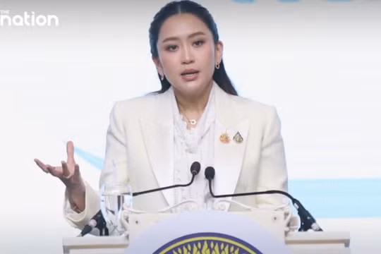 Nữ Thủ tướng Thái Lan Paetongtarn Shinawatra kể chuyện suýt bị lừa. Ảnh: TheNation/Guancha.