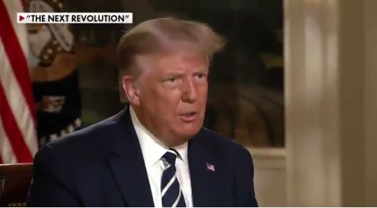 Tối 23/8, Tổng thống Donald Trump tuyên bố trên Fox News: Mỹ không cần thiết phải làm ăn với Trung Quốc, nếu bị Trung Quốc đối xử tệ, Mỹ sẽ tách khỏi Trung Quốc (Ảnh: Ifeng).