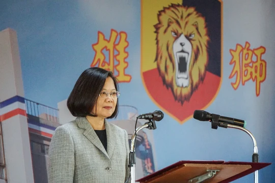 Sau khi thắng cử hôm 11/1, bà Thái Anh Văn đã thẳng thắn tuyên bố "Đài Loan đã độc lập" khi trả lời phỏng vấn đài BBC của Anh (Ảnh: CNA)